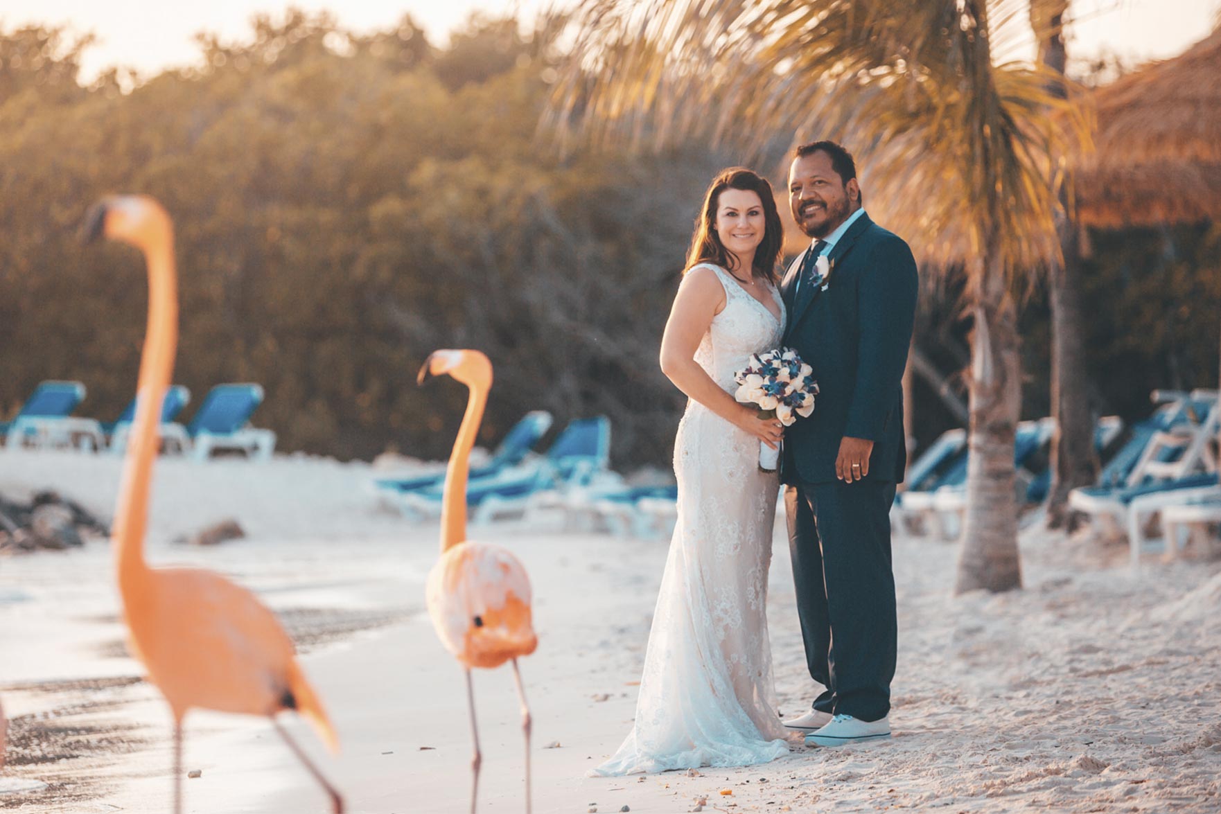 Flamingo Beach Aruba Weddings
